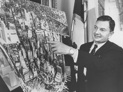 David Rockefeller Unveiling Plans for Lower Manhattan